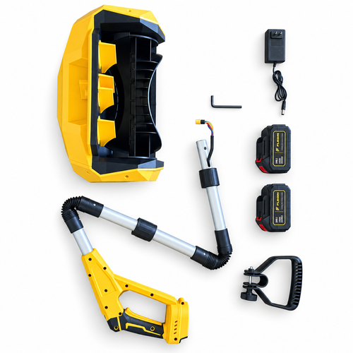 FLEIGIN three-section snow shovel and included two-battery kit